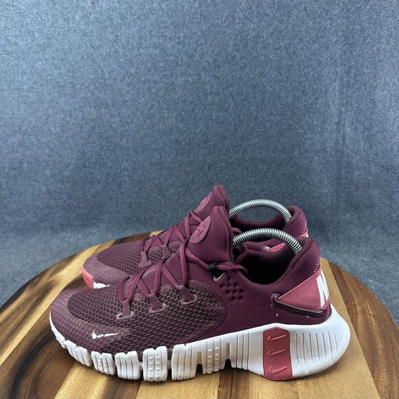 Nike Free Metcon 4 Women’s Sz 10 Shoes Beetroot Red White CZ0596-669 Crossfit - Picture 6 of 10